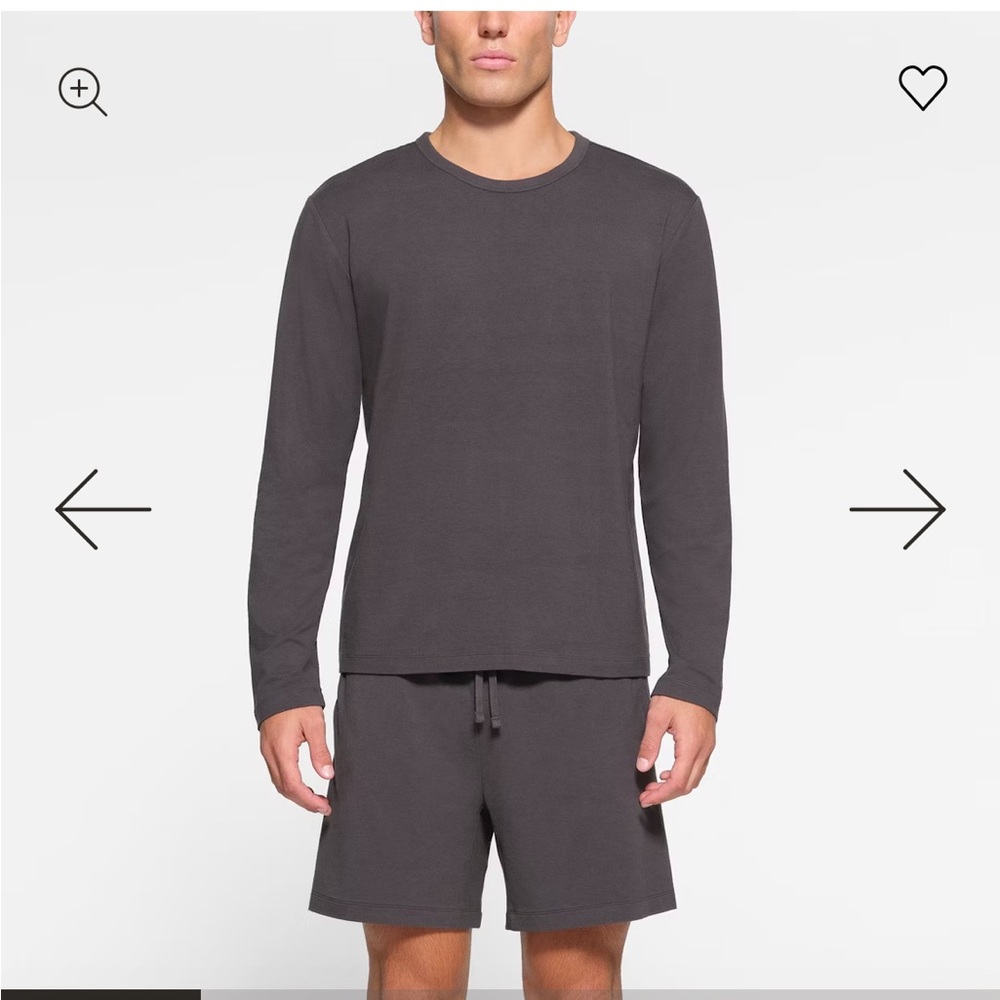 Men's Relaxed Long Sleeve T-Shirt - Gray